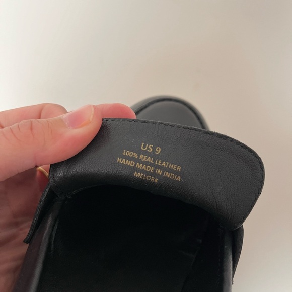 Anthony Veer Megan Classic Black Penny Loafer Leather Platform Minimalist Shoes - Picture 11 of 12